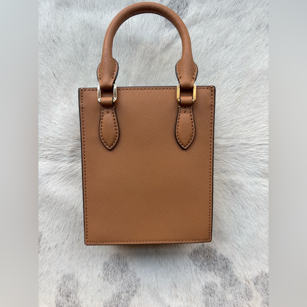 Tory Burch Mini Shopping Tote in Brown - Picture 3 of 3